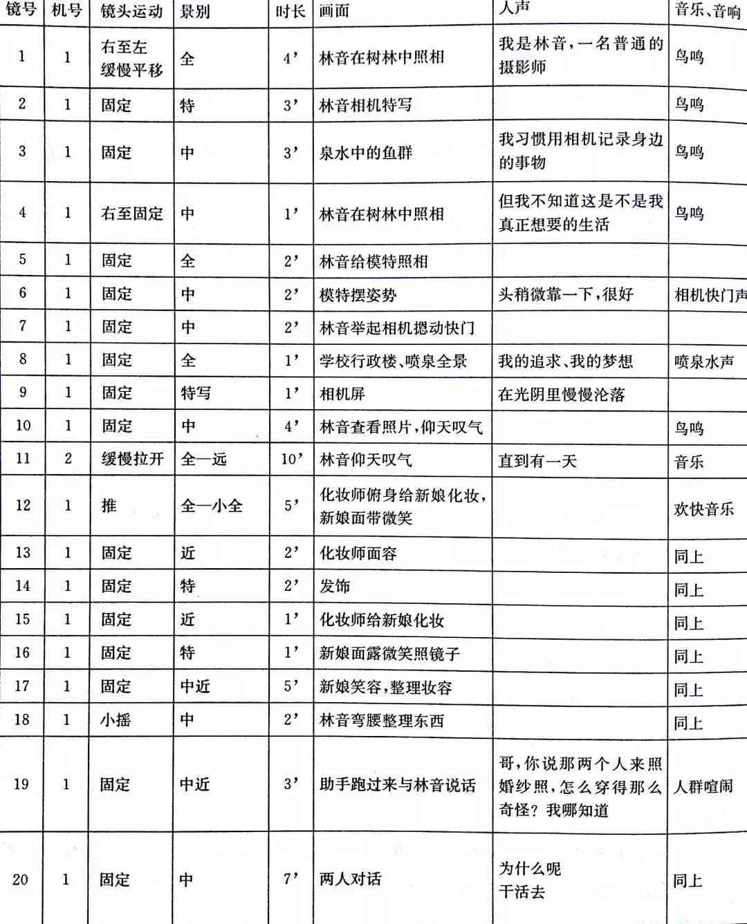 全面解析镜头脚本分类：探索不同类型及其应用场景