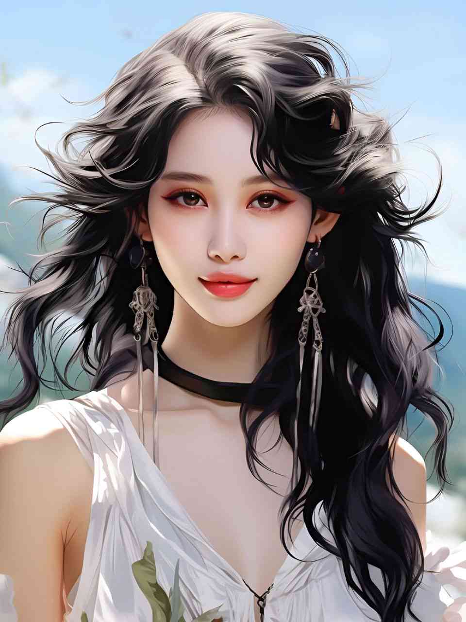 ai美女绘画文案高级感：精选绘画美女素材集锦