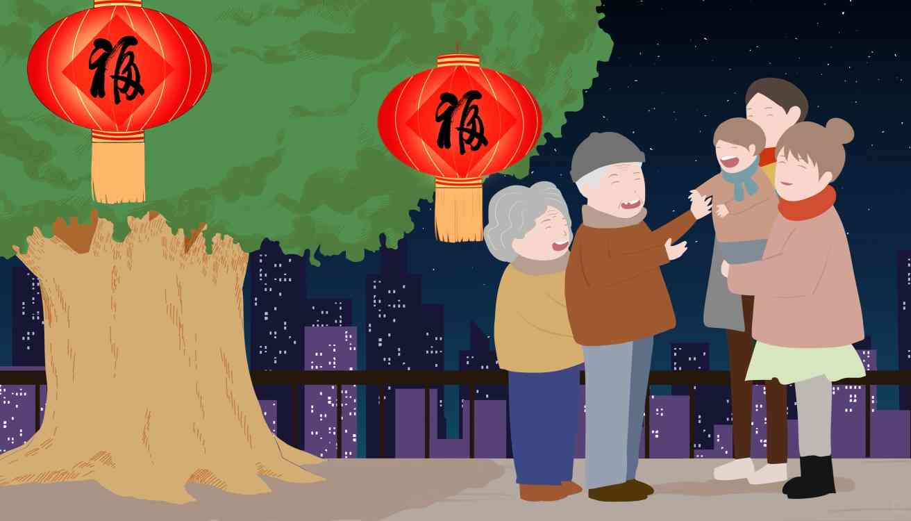 春节福：绘画AI创作简短精辟文案句子送朋友迎新年