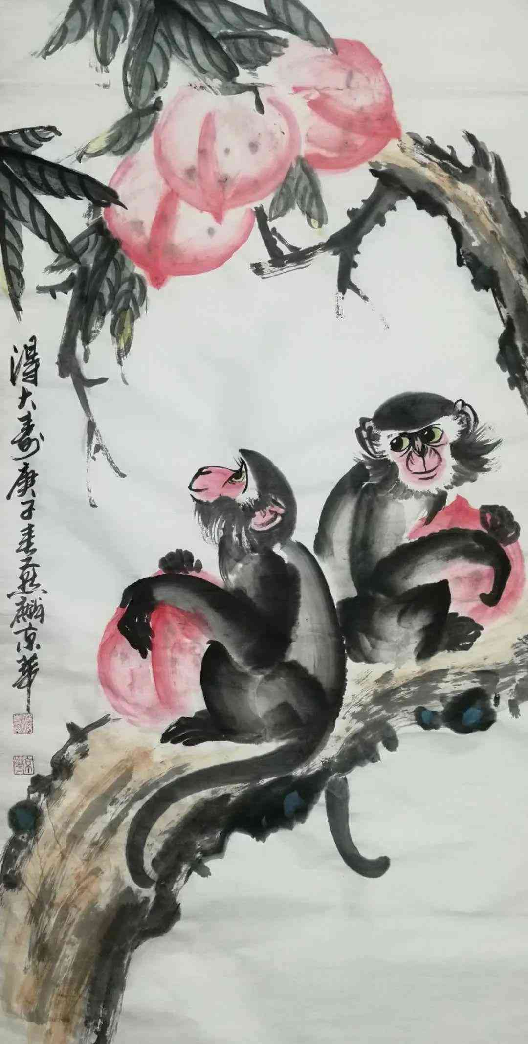 这幅动物画作简短文案，让人感受到画家独具匠心的绘画魅力