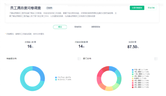 智能问卷调查分析工具：一键生成详细结果报告与数据可视化