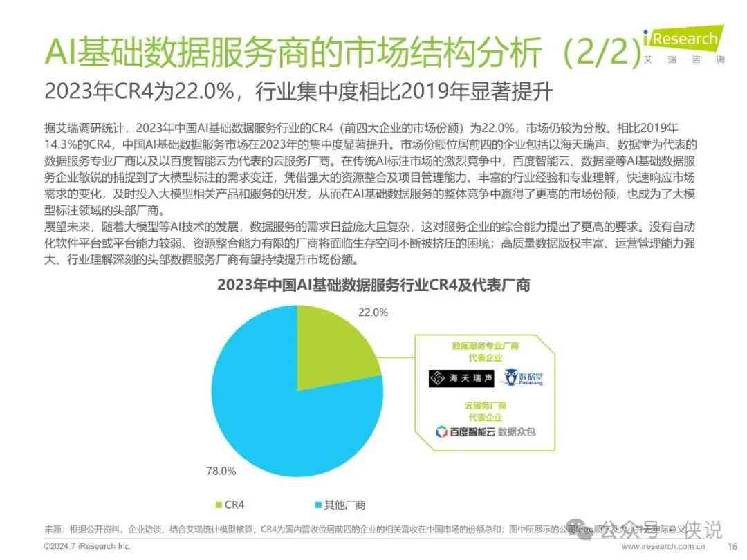 中国的ai数据报告