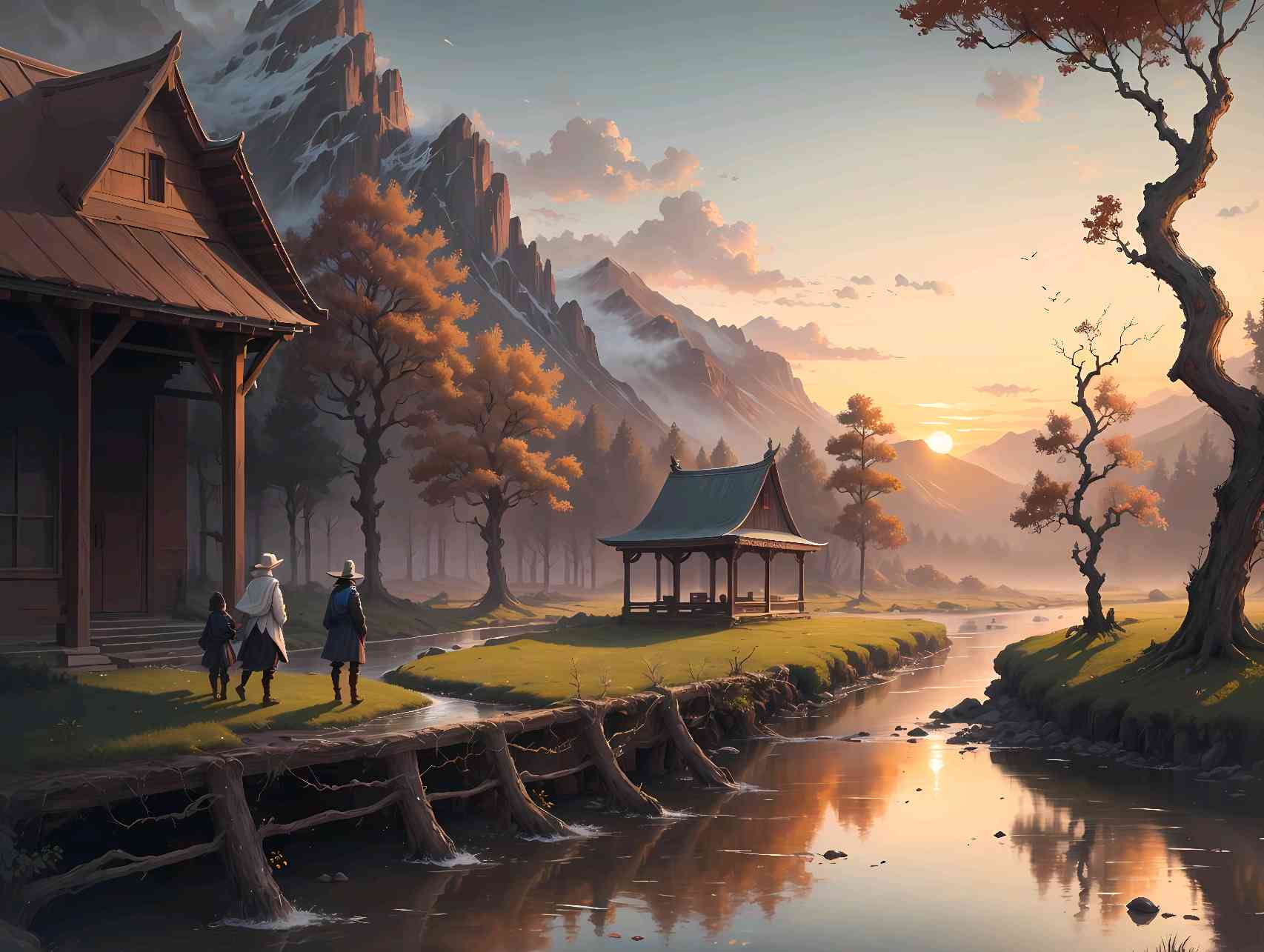 风景ai绘画文案：创意素材与简短描述汇编