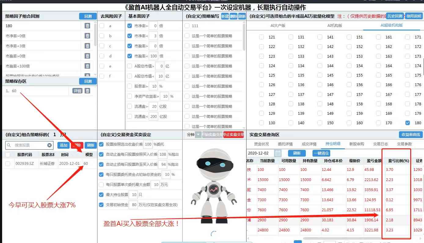 '智能AI炒股助手：一键专业机器人股票交易软件'