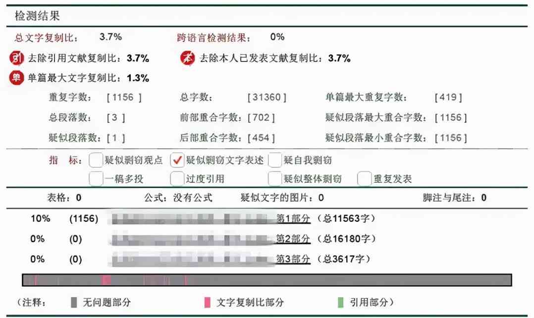 '学术论文查重报告与分析'