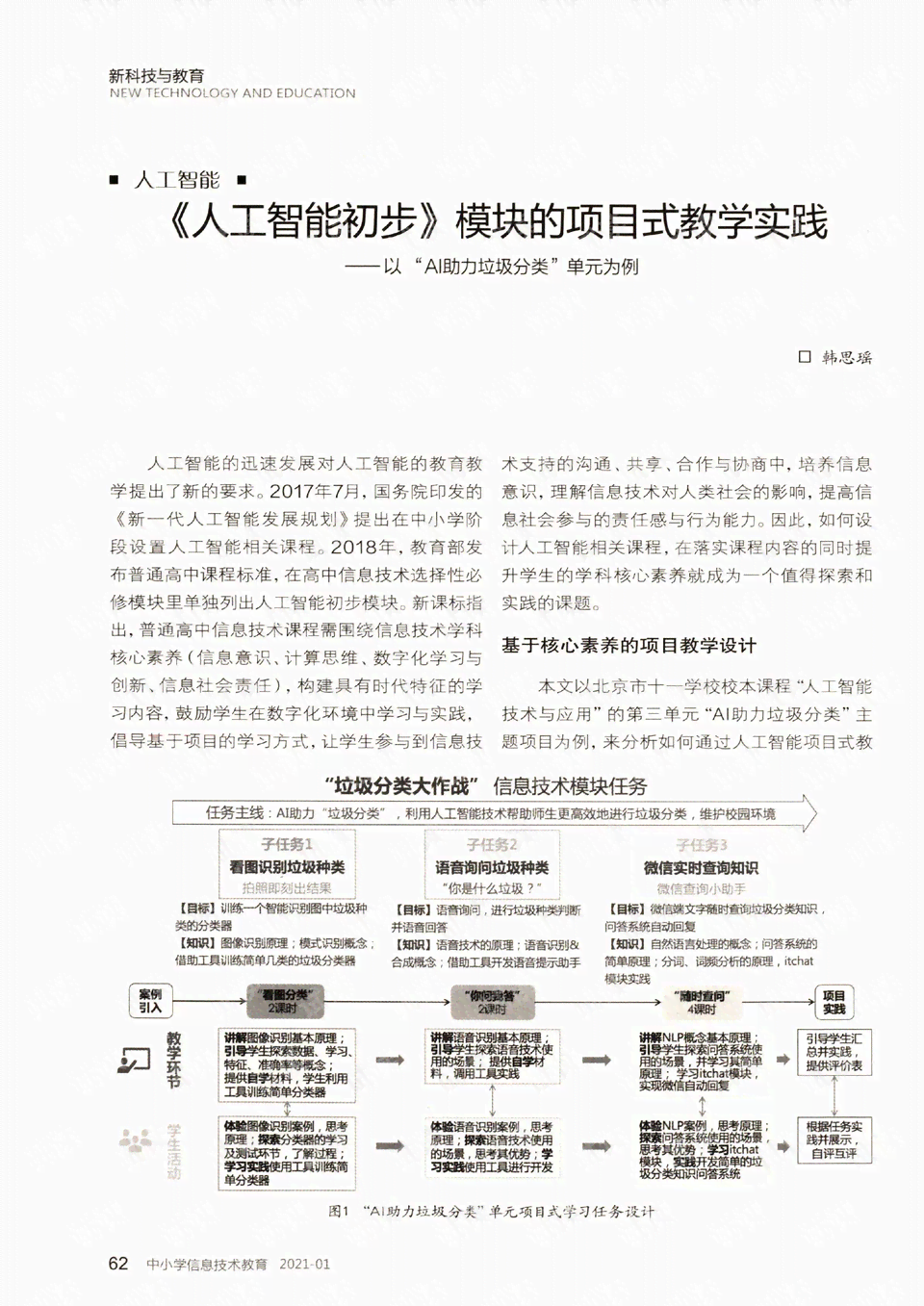 基于AI技术的大学生实训项目总结报告范文