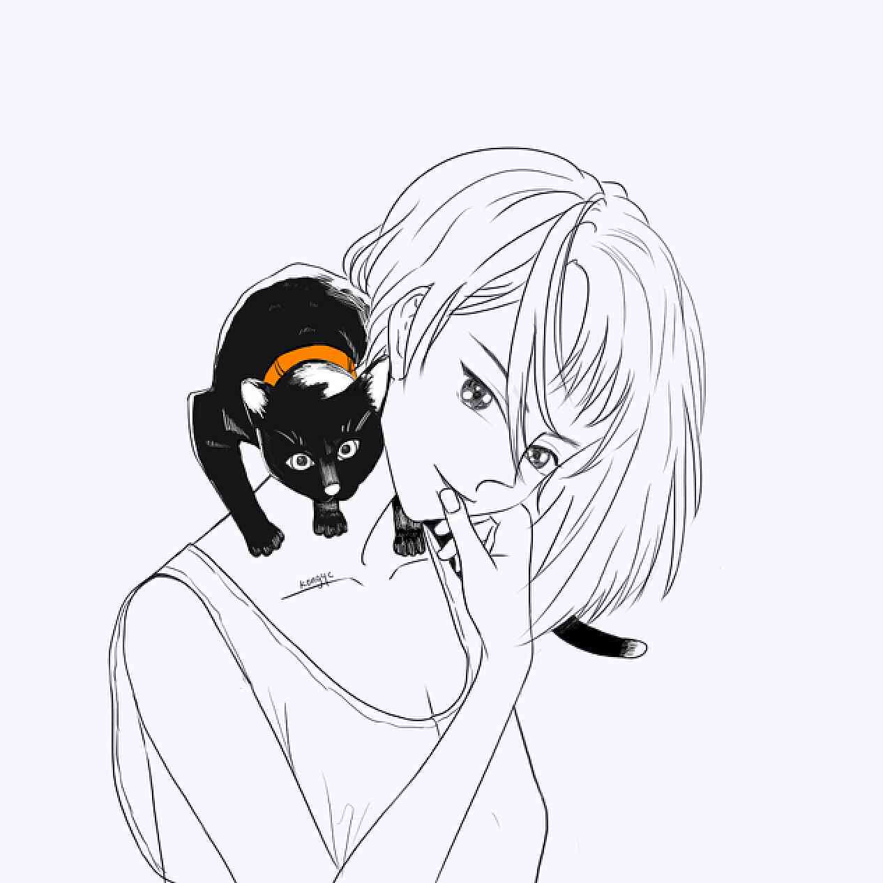 猫咪二次元化：画法与插画教程，含简笔画与头像设计