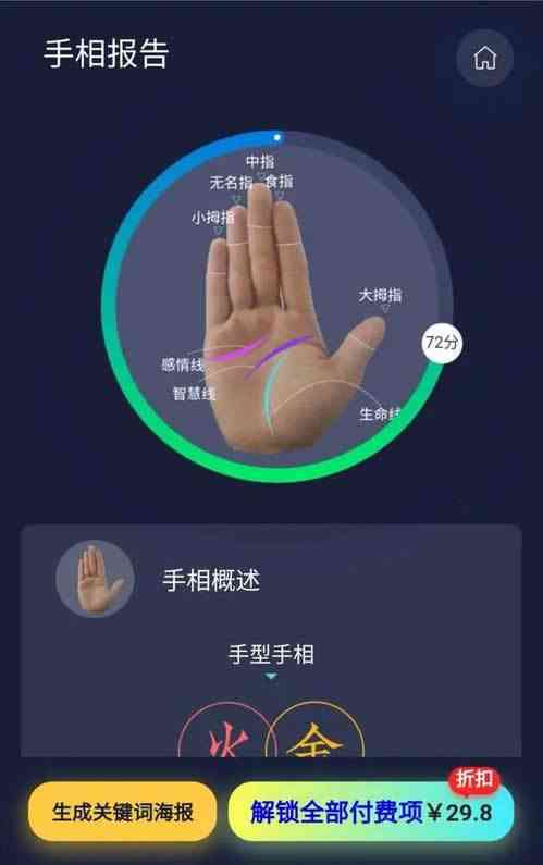 AI手相解析服务：免费详尽测试，全面解答命运与性格奥秘