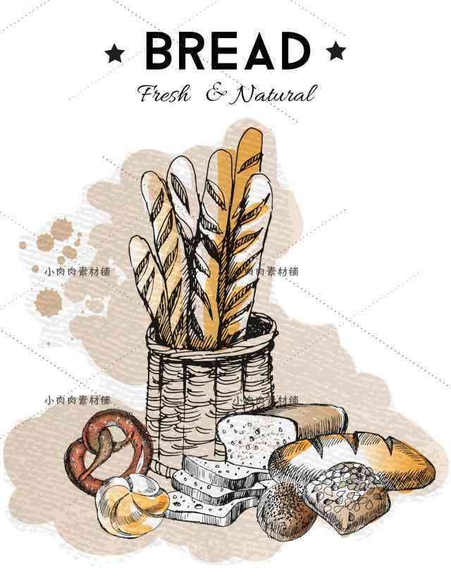 面包插画海报：设计素材与手绘插画集锦