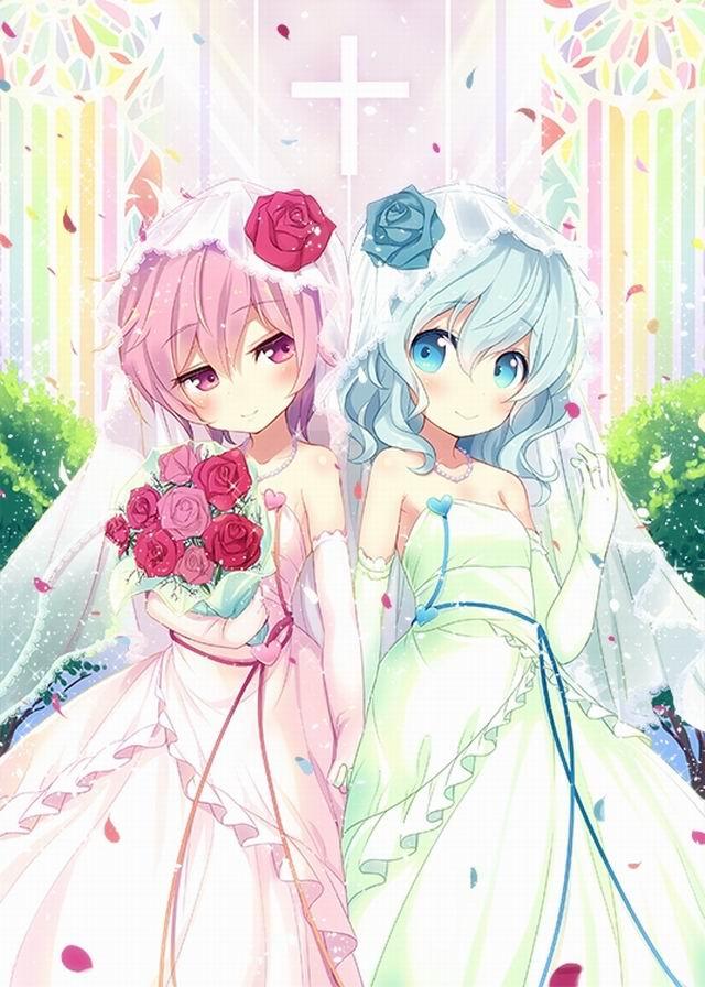 二次元ai绘画文案婚纱