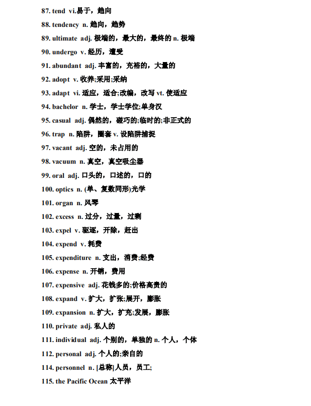 写作专用词汇：常用词汇大全及分类解析