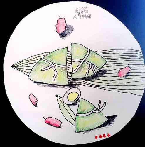 粽子创意插画：粽子插画作品与绘画集锦