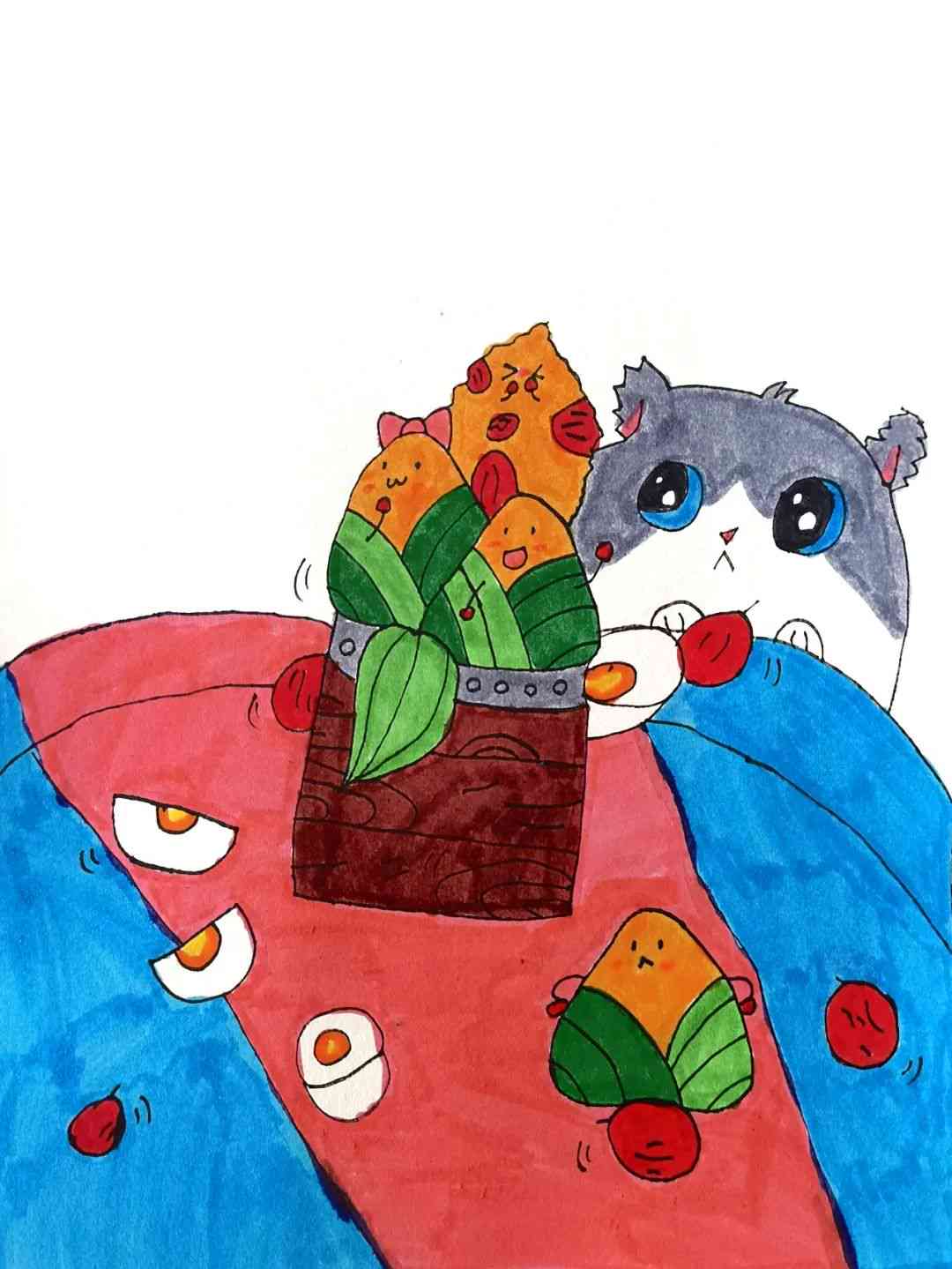 粽子创意插画：粽子插画作品与绘画集锦