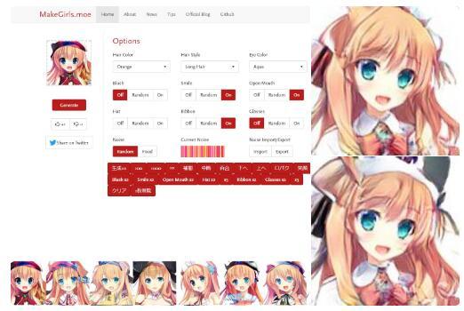 自动生成二次元：人物、动画、头像及网站全能生成工具