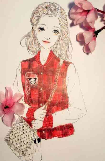 画画女孩文案：唯美画画女孩说说，温柔描绘心灵画卷
