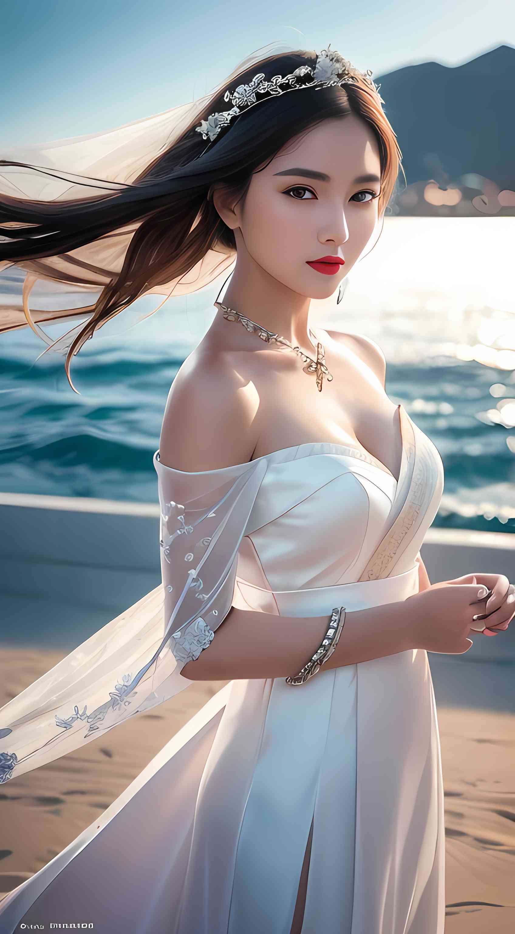 ai作画美女文案