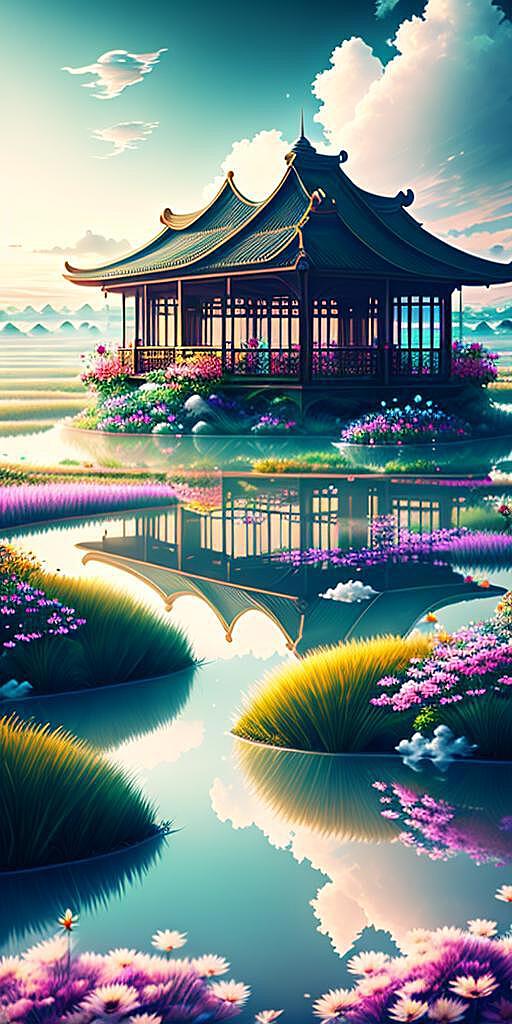 ai创作古风场景描述词