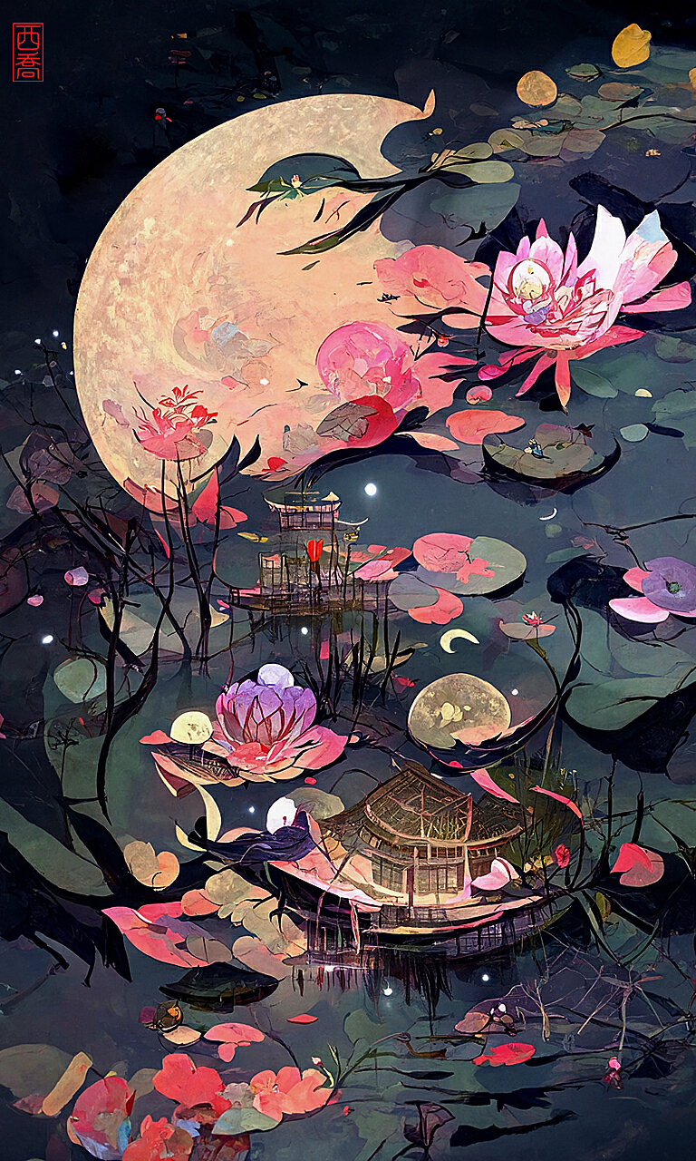 ai创作古风场景描述词