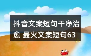 纯净爱情短句——抖音风格文案分享