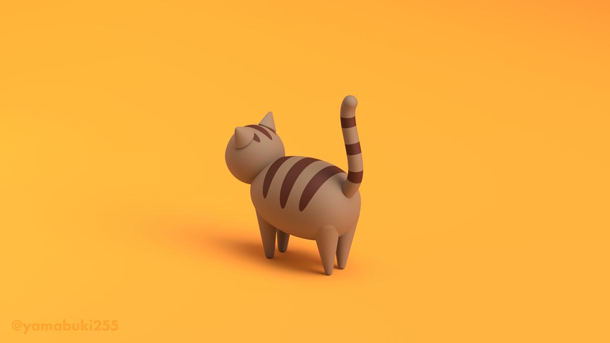 AI技术助力打造3D风猫作品