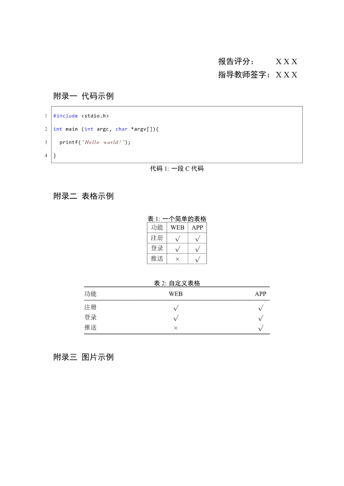 基于AI的实验报告模板