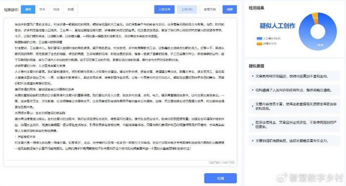 检测文章是否AI写作的工具及抄袭检测软件